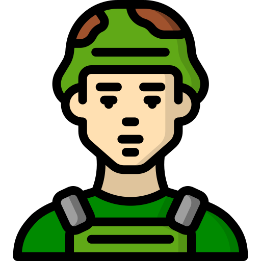 Soldier Basic Miscellany Lineal Color icon