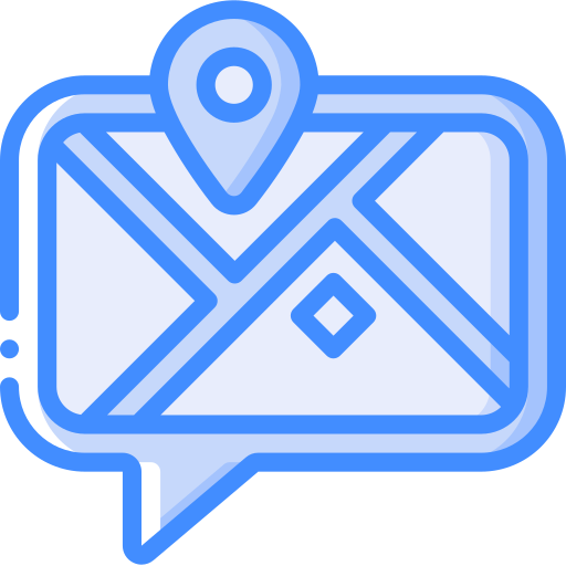 地図の位置 Basic Miscellany Blue icon