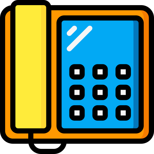 telefon Basic Miscellany Lineal Color ikona
