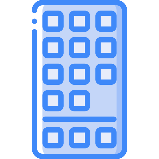 berührungsempfindlicher bildschirm Basic Miscellany Blue icon