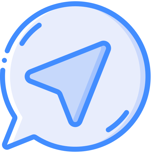 Paper plane Basic Miscellany Blue icon