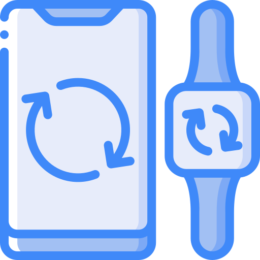 Sync Basic Miscellany Blue icon
