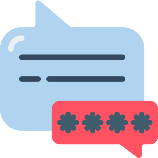 ventana de chat Basic Miscellany Flat icono
