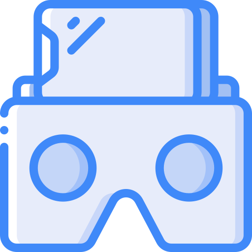 Virtual reality Basic Miscellany Blue icon