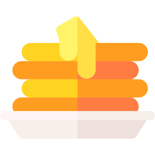 Pancakes Basic Rounded Flat icon