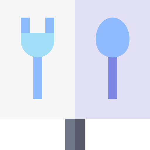 restaurante Basic Straight Flat icono