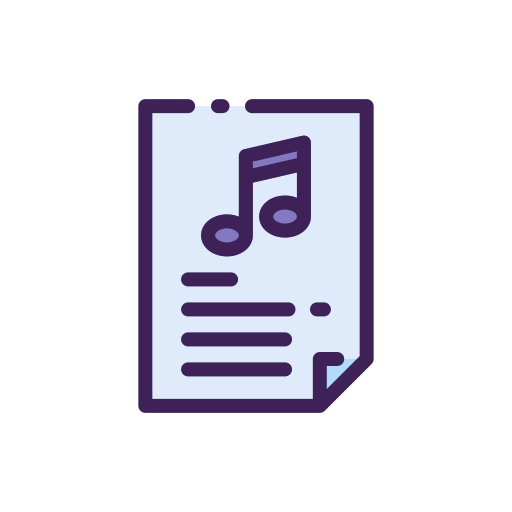Song lyrics Good Ware Lineal Color icon