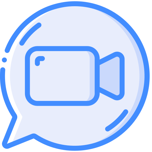 chat vidéo Basic Miscellany Blue Icône