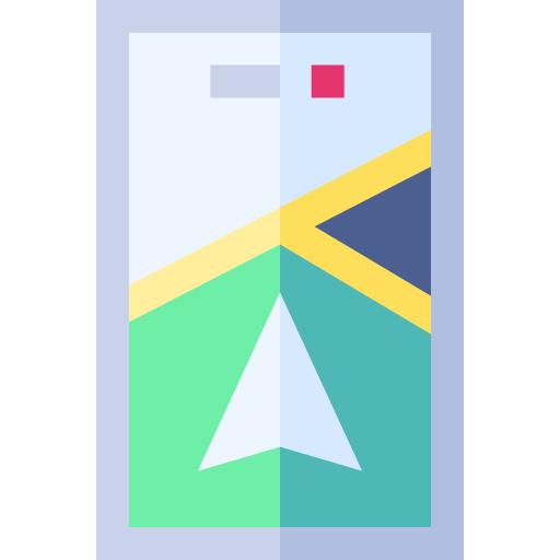navigazione Basic Straight Flat icona