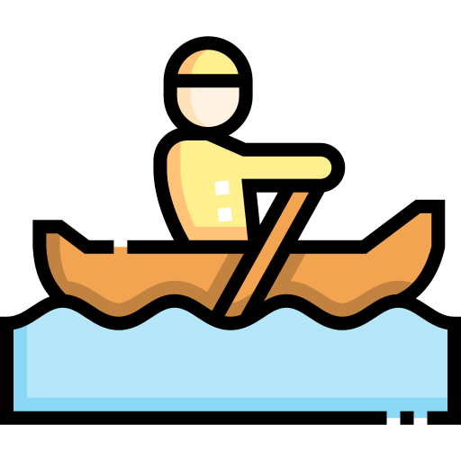 ボート漕ぎ Detailed Straight Lineal color icon