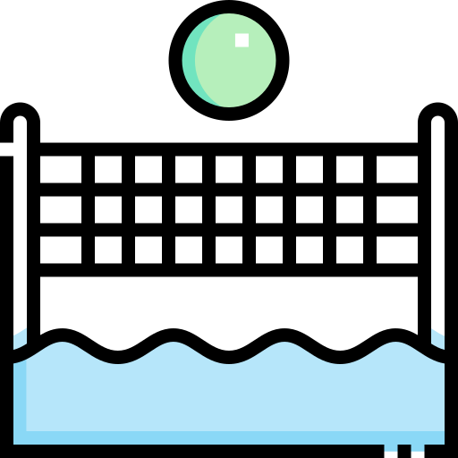 Волейбольная сетка Detailed Straight Lineal color иконка