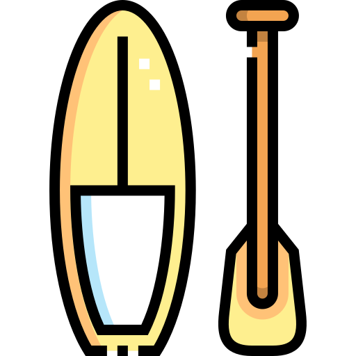 tavola da paddle Detailed Straight Lineal color icona
