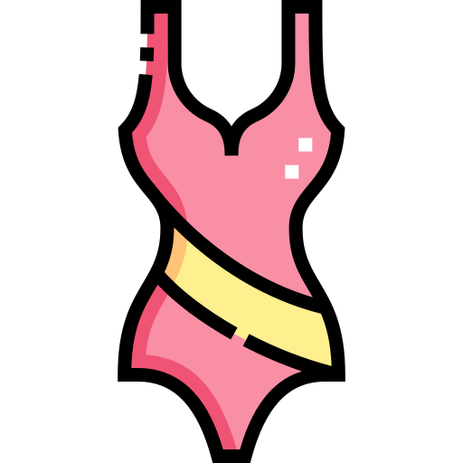 natación Detailed Straight Lineal color icono