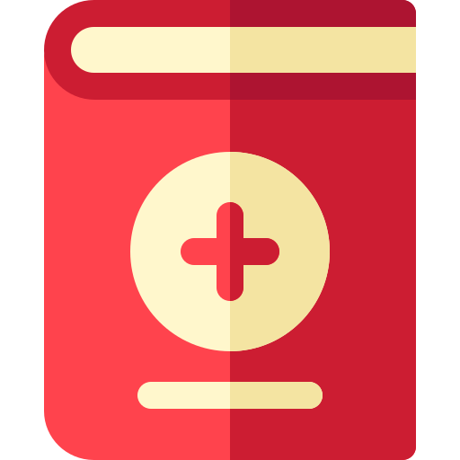 Medical book Basic Rounded Flat icon