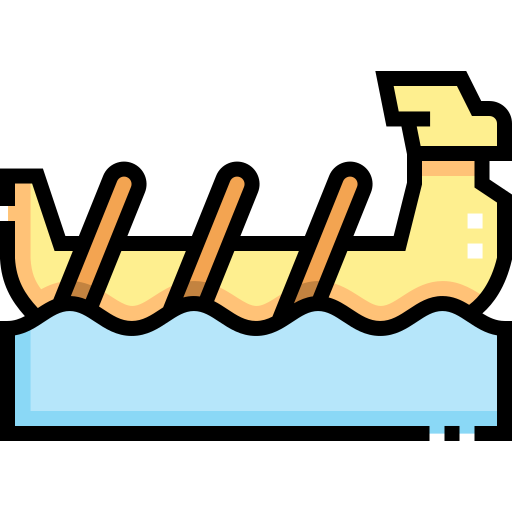 Гонки на лодках Detailed Straight Lineal color иконка