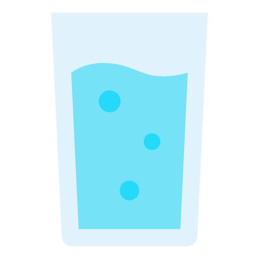 vaso de agua Good Ware Flat icono
