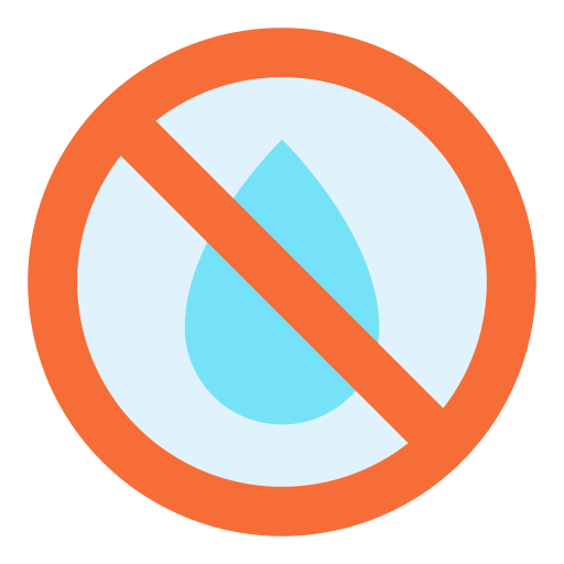 no hay agua Good Ware Flat icono
