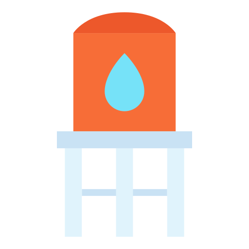 torre de agua Good Ware Flat icono