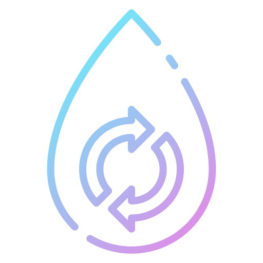 el ciclo del agua Good Ware Gradient icono