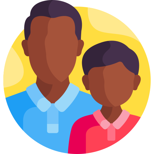 Father and son Detailed Flat Circular Flat icon