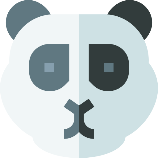 Panda Basic Straight Flat icon