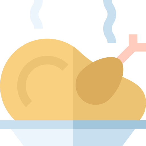 Chicken Basic Straight Flat icon