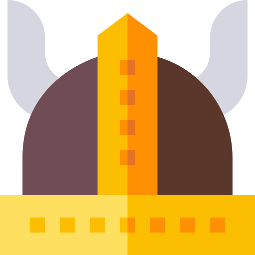 hełm wikinga Basic Straight Flat ikona