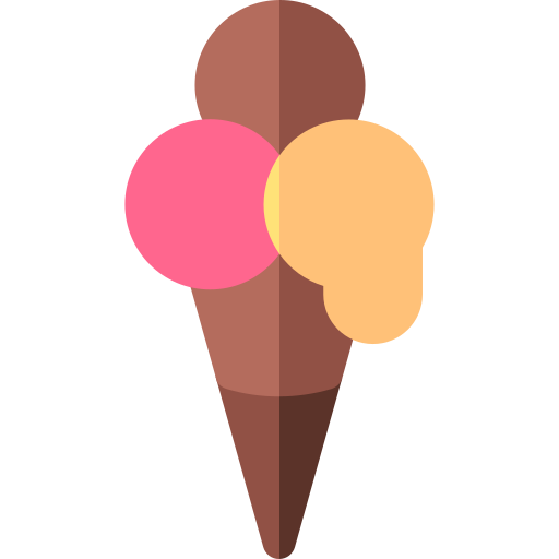sorvete Basic Rounded Flat Ícone