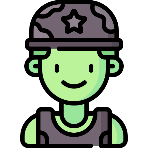 Żołnierz Special Lineal color ikona