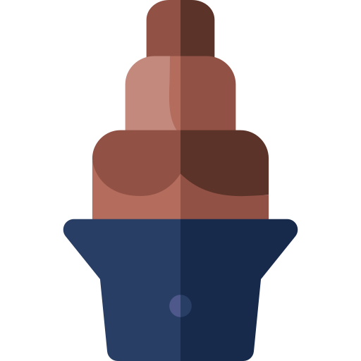 schokoladenbrunnen Basic Rounded Flat icon