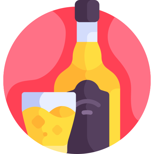 Alcoholic drink Detailed Flat Circular Flat icon
