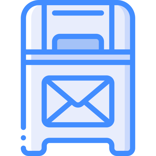 brievenbus Basic Miscellany Blue icoon