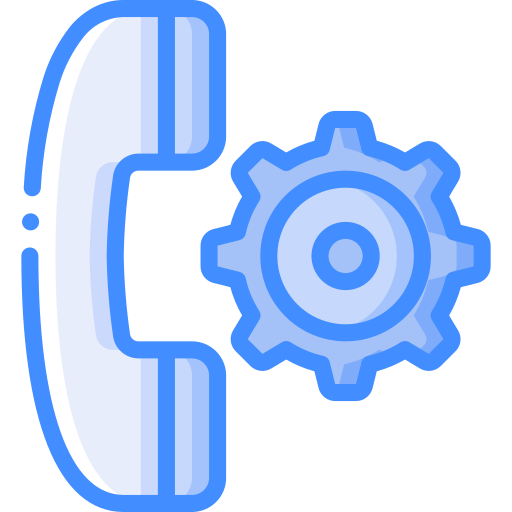 전화 Basic Miscellany Blue icon