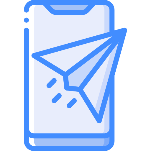 enviar mensaje Basic Miscellany Blue icono