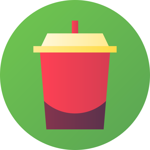 Soft drink Flat Circular Gradient icon