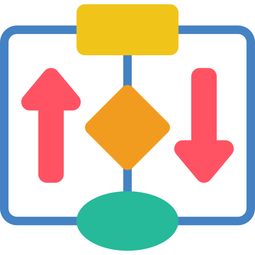 Flow diagram Basic Miscellany Flat icon