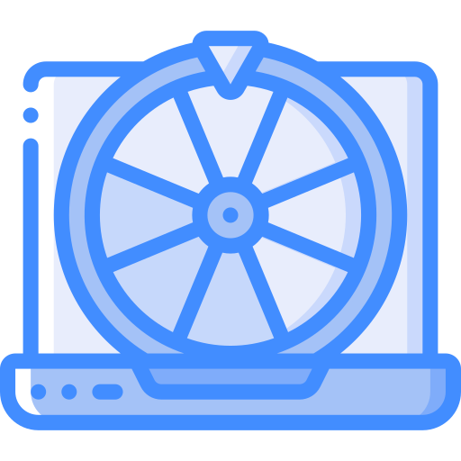 Fortune wheel Basic Miscellany Blue icon