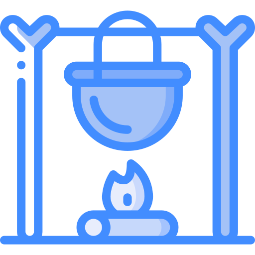 Cooking pot Basic Miscellany Blue icon