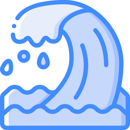 Wave Basic Miscellany Blue icon
