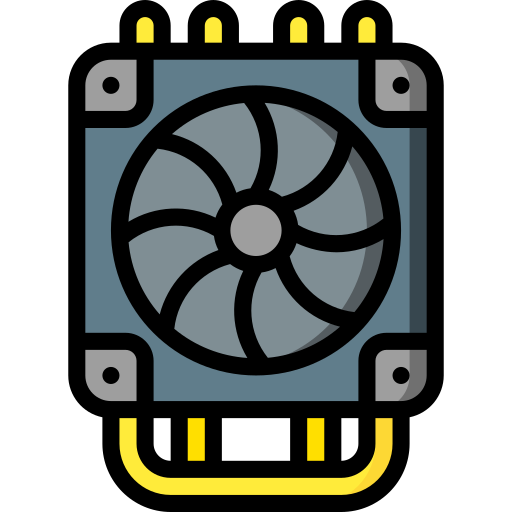Heatsink Basic Miscellany Lineal Color icon