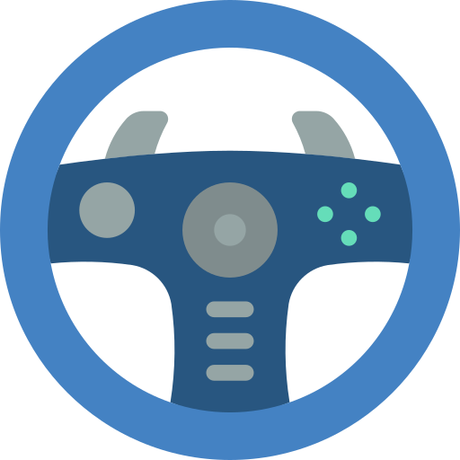 Steering wheel Basic Miscellany Flat icon