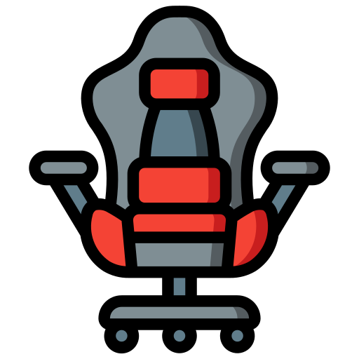 silla de juego Basic Miscellany Lineal Color icono