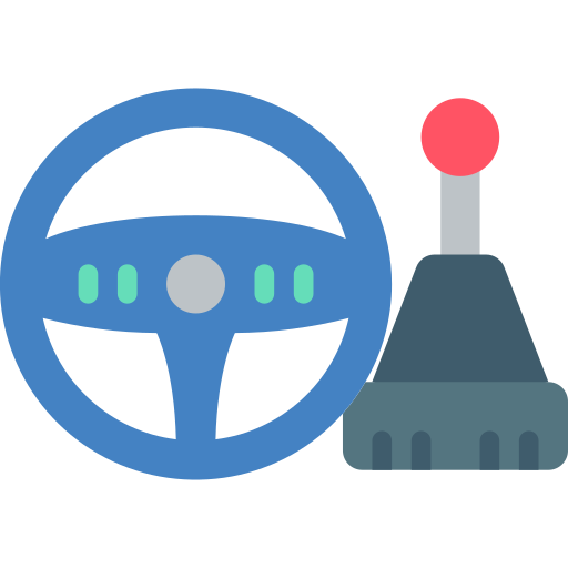 Steering wheel Basic Miscellany Flat icon