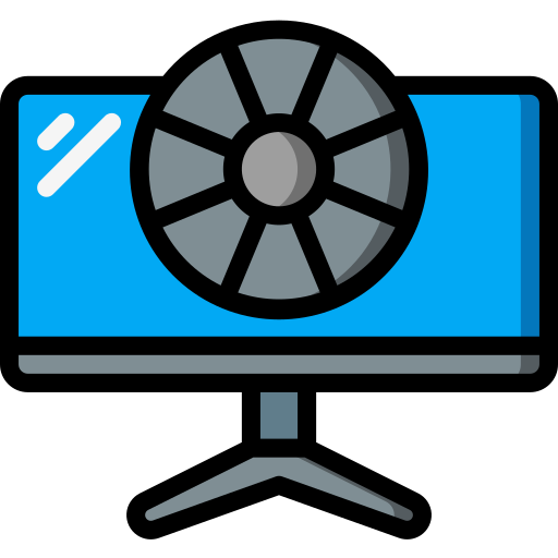 monitor de computadora Basic Miscellany Lineal Color icono