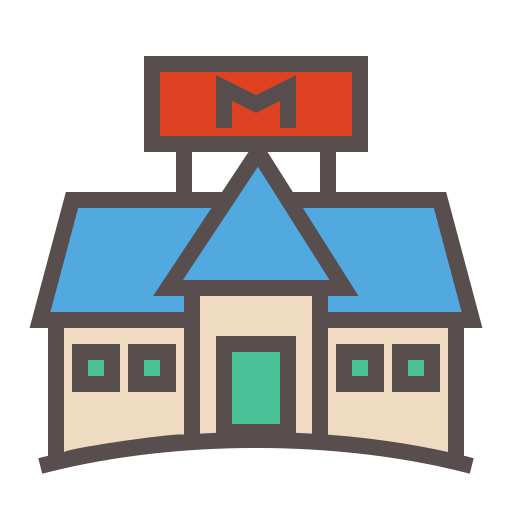 Motel Generic Outline Color icon