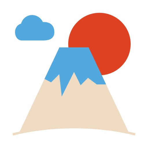 Гора Фудзи Generic Flat иконка