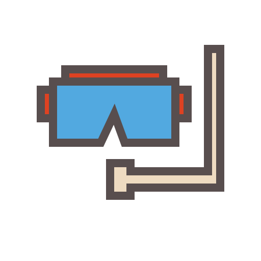 Подводное плавание с аквалангом Generic Outline Color иконка