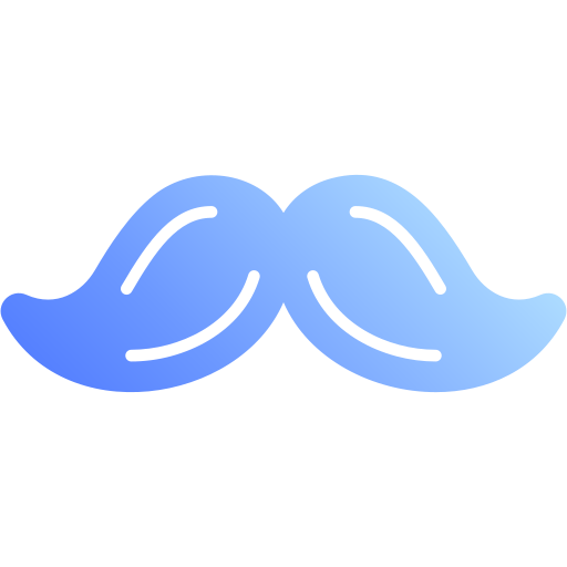Moustache Generic Flat Gradient icon