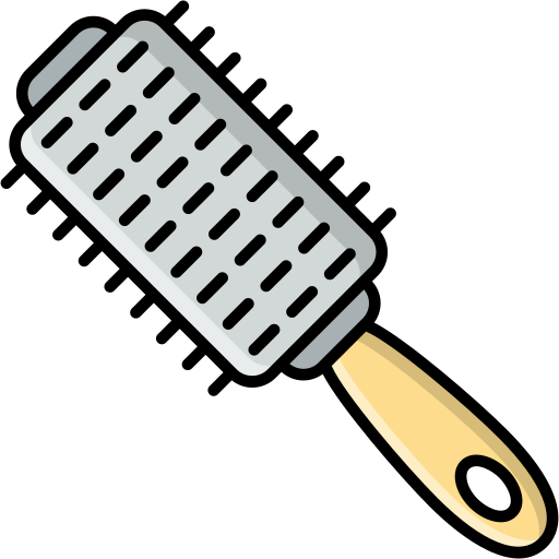 Hair brush Generic Outline Color icon