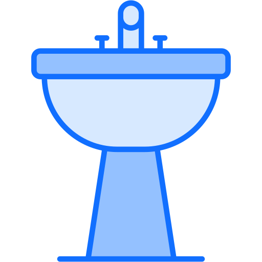 Hair wash sink Generic Blue icon